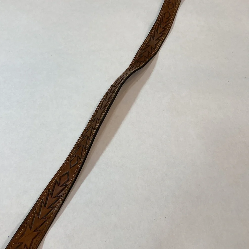 Wright‎ vintage leather tooled belt